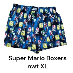 Nintendo Super Mario Boxers XL 32W Nwt